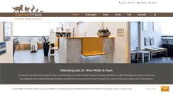 Desktop Screenshot of kleintierpraxis-ninamueller.de