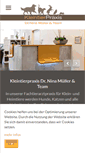 Mobile Screenshot of kleintierpraxis-ninamueller.de